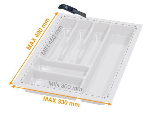 ВСТАВКА ДЛЯ СТОЛОВЫХ ПРИБОРОВ BLUM ORGANIZER PRO 40 В ЯЩИК