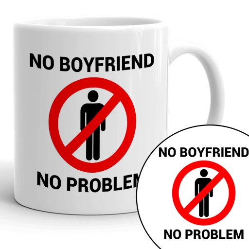 Подарочная кружка для одинокой женщины NO BOYFRIEND Выкройки