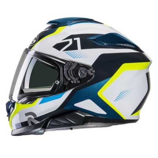 Шлем HJC RPHA 71 HAPEL СИНИЙ/ЖЕЛТЫЙ БЕСПЛАТНО