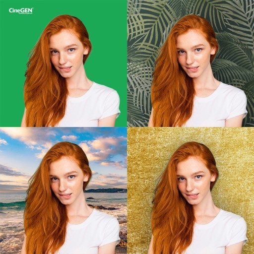 ZESTAW OŚWIETLENIOWY Zielone tło Soft box STUDYJNY