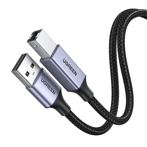 КАБЕЛЬ UGREEN STRONG USB 2.0 A TO USB-B ДЛЯ ПРИНТЕРА СКАНЕР ОПЛОТ 5М