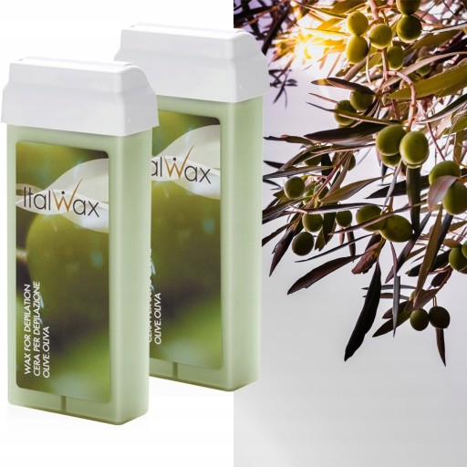 Podgrzewacz 2x wosk w rolce + paski OLIVE NATURAL