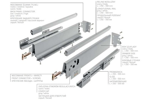 Modern Box PB-KW-KPL450C HIGH C 450 GTV серый KW