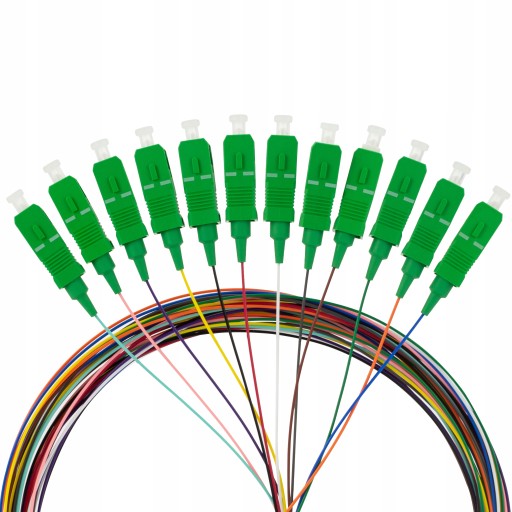 NEKU Оптоволоконный пигтейл FO SM SC/APC 1,5м 12 шт.