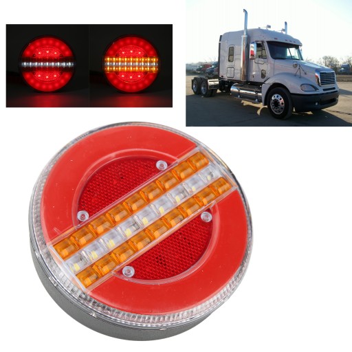 LED okrągłe światło tylne przyczepy 1200 lm stop