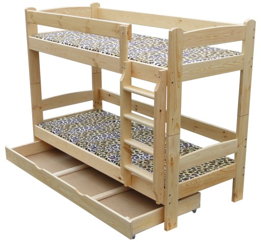 Кровать двухъярусная TYTAN 80x190 MEGA SOLID +120кг!