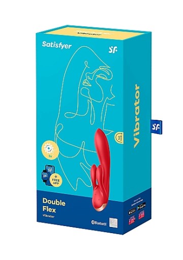 Satisfyer Double Flex Connect App Вибратор для точки G, 20 см, с 3 моторами