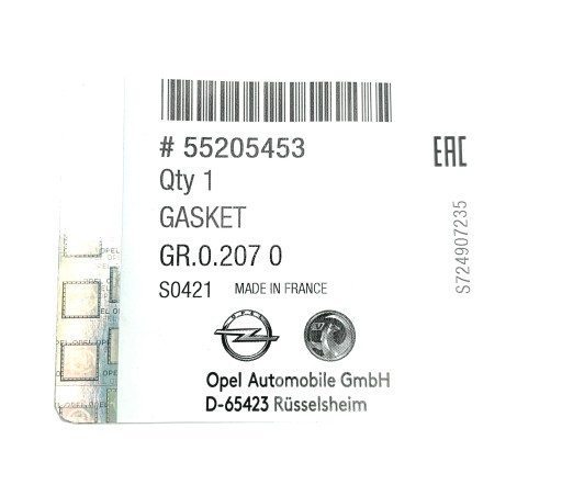 USZCZELKA PRZEPUSTNICY OE OPEL SIGNUM VECTRA C 1.9