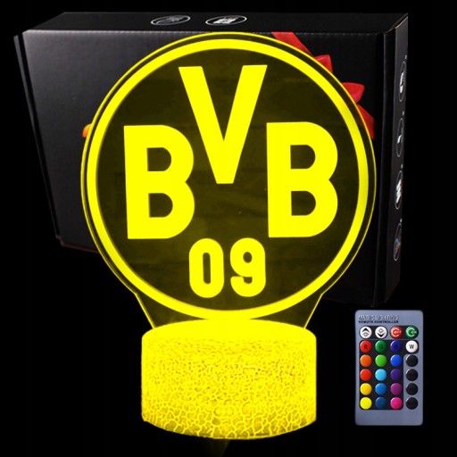 3D LED USB ночник Боруссия Дортмунд BVB