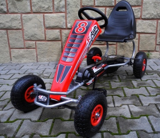 G5 GOKART С ПЕДАЛЬЮ, НАКАЧЕННЫЕ КОЛЕСА, РУЧНОЙ ТОРМОЗ