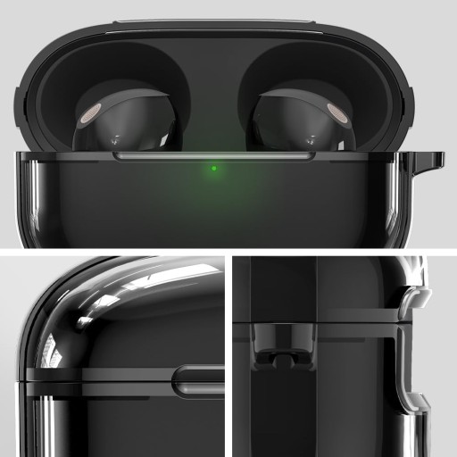 Кейс для Sony WF-1000XM5, Spigen Ultra Hybrid, чехол с карабином