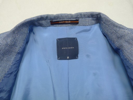 PIERRE CARDIN Navy Club męska marynarka casual Bawełna + Len 31 / 3XL