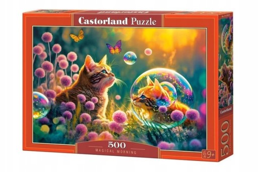 Puzzle dla dzieci Kotki Magical Morning 500 el. DUŻE Prezent Castorland