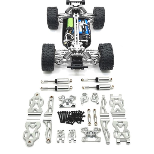 1/16 RC Cars Metalowe części zamienne Zestawy akcesoriów do JJRC Q130A Argent