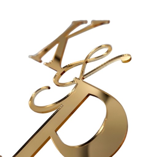 Декор для кекса с буквами INITIALS разные цвета