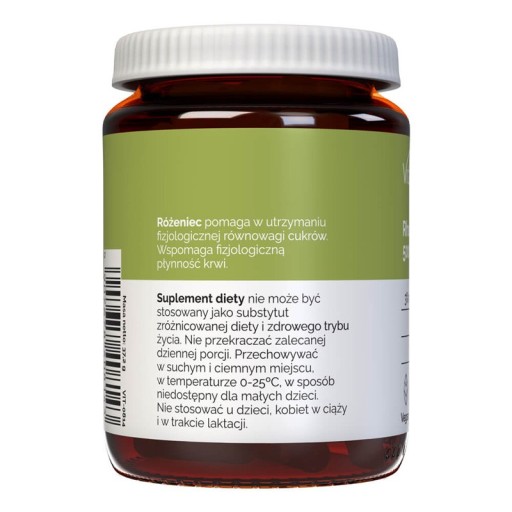 Różeniec Górski Rhodiola 500mg Ekstrakt Pamięć Nerwy Stres Koncentracja 60k
