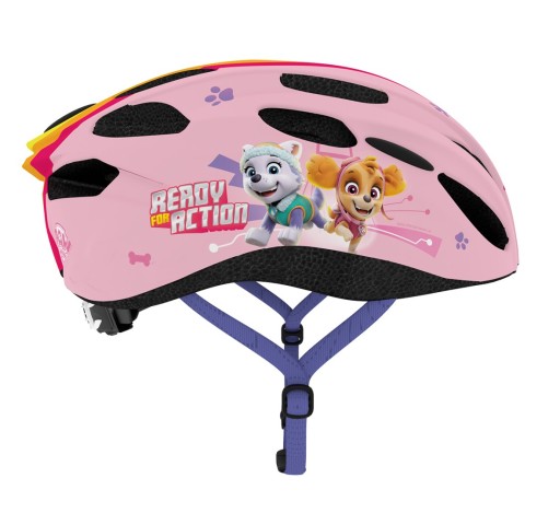 ДЕТСКИЙ ВЕЛОСИПЕДНЫЙ ШЛЕМ, ДЛЯ ДЕВОЧЕК, РЕГУЛИРУЕМЫЙ M 52-56см PAW PATROL IN-MOLD