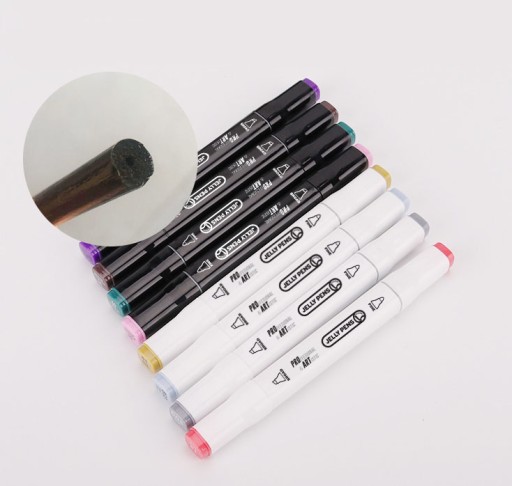 SKIN PROMARKERS 24 шт., маркеры телесного цвета, коричневые, бежевые, ДВУСТОРОННИЕ маркеры