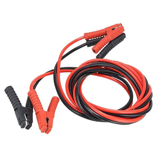 KABEL ROZRUSZNIKOWY SAMOCHODU CZARNY I CZERWONY KABEL ROZRUSZNIKOWY SAMOCHÓD AKUMULATOROWY