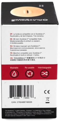 SLEEVE B AUTOBLOW 2 - WKŁADKA DO MASTURBATORA