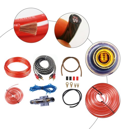 Zestaw okablowania Car Audio Zestaw instalacyjny z bezpiecznikiem