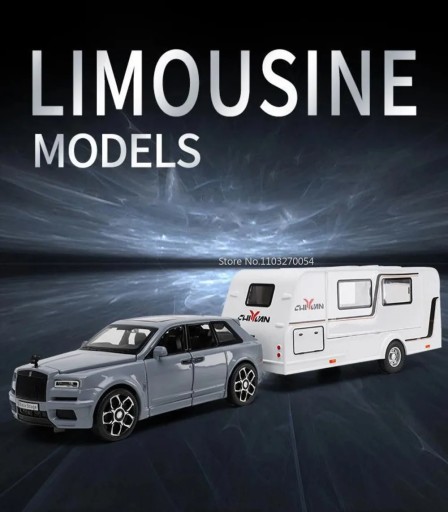 1/32 Rolls Royce Cullinan SUV игрушечная модель автомобиля алюминиевые модели туристических прицепов