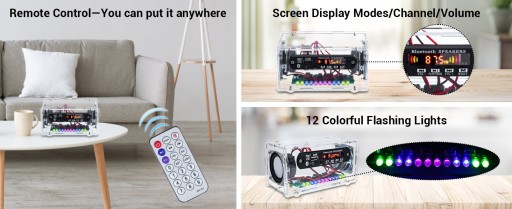 Колонка с MP3-плеером BT, РАДИО + КОМПЛЕКТ Spektrum DiY KIT