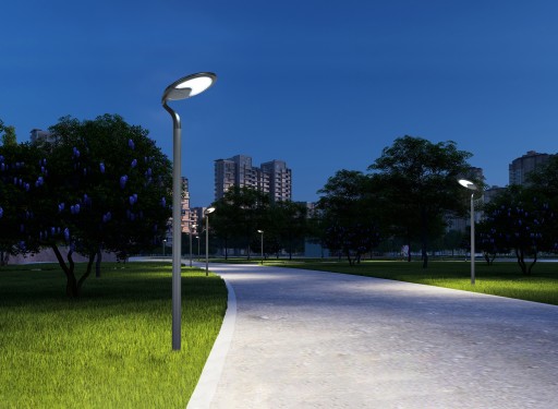 Светодиодный парковый светильник на солнечных батареях SANKO P-08 LED 20W