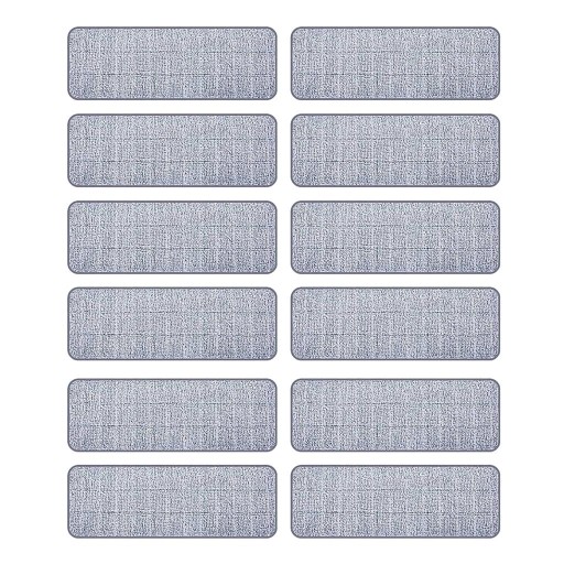 zr-Replacement Mop Pad Cloth Kitchen Floor Rag 12pcs