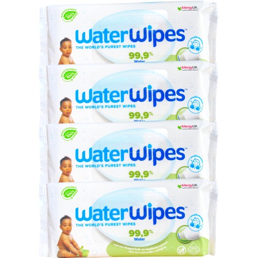 4x60 шт WaterWipes Био ВЛАЖНЫЕ САЛФЕТКИ ДЛЯ ДЕТСКОЙ ГИГИЕНИИ 240x