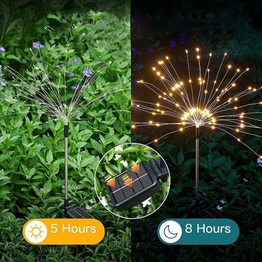 4x СОЛНЕЧНАЯ ЛАМПА ДЛЯ САДА ДЕРЕВО ОДУВАНЧИК 150 LED
