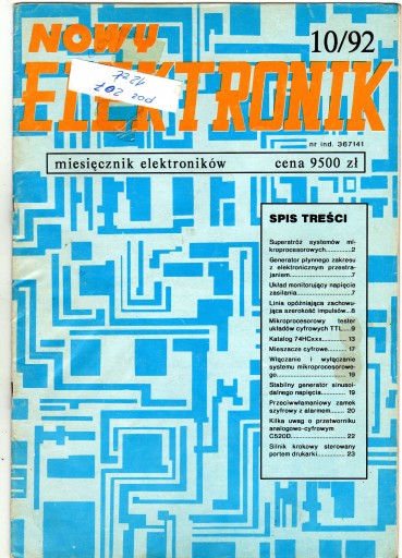 NOWY ELEKTRONIK № 10 1992 ЕЖЕМЕСЯЧНО.
