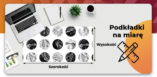 Do pracy podkładka dekor 100x50 Wzorzysty Księżyc