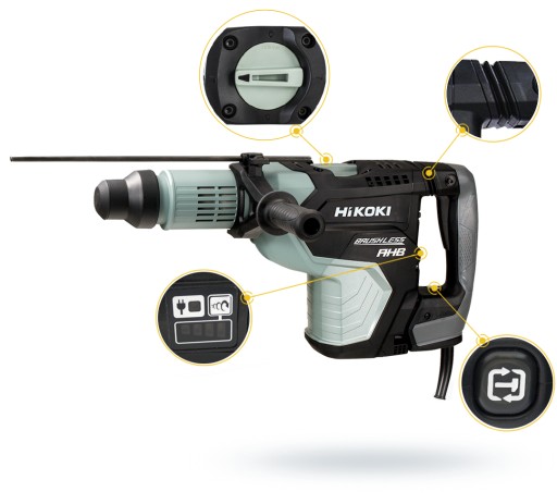 Młot udarowo-obrotowy DH45ME +G13SR4+dłuta Hikoki