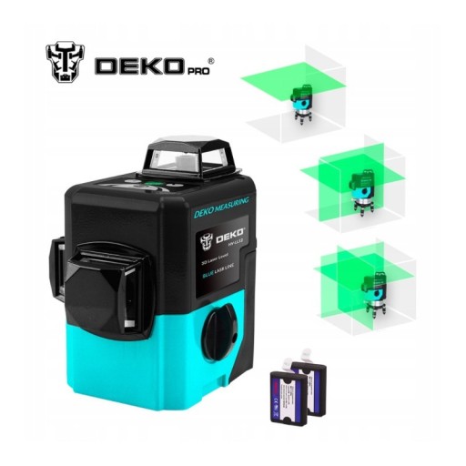 DEKO Cross Laser 12 линий зеленый