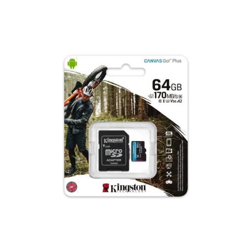 Canvas Go Plus microSDXC — карта памяти A2 V емкостью 64 ГБ