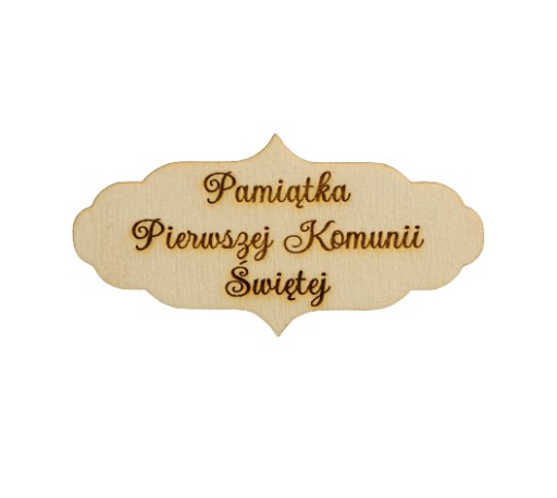 Tabliczka z napisem pamiątka komunii updock 15 cm