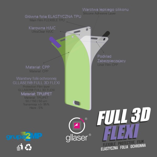 Защитная пленка GLLASER Full 3D Flexi HYDROGEL для REALME 11 Pro 5G