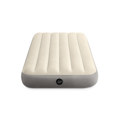 Одинарный надувной матрас + насос 191 x 99 x 25 см, велюр Intex 64101