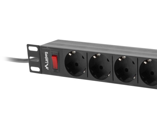 LISTWA ZASILAJĄCA RACK PDU 19'' 1U 16A 9xSCHUKO 3M