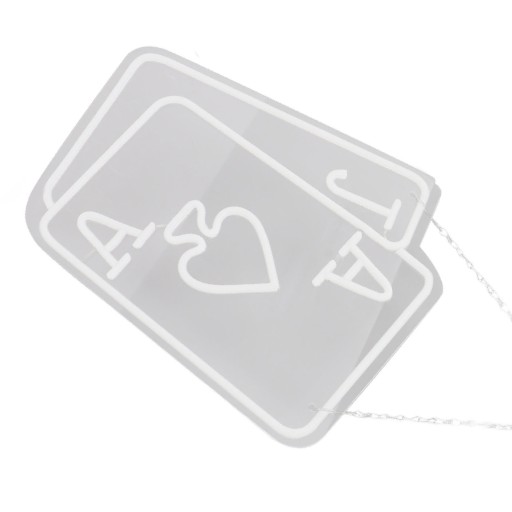 Светодиодные неоновые вывески для покера, игральные карты, неоновые вывески для
