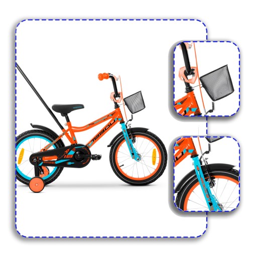 ДЕТСКИЙ ВЕЛОСИПЕД 16 ДЮЙМОВ TABOU ROCKET ALUMINIUM ОЧЕНЬ ЛЕГКИЙ BMX