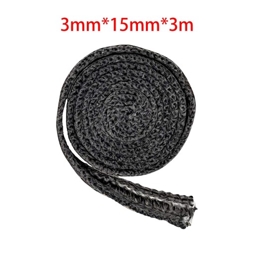 Samoprzylepna taśma uszczelniająca do szyby pieca, płaskie drzwiczki pieca 3 mm x 15 mm x 300 cm