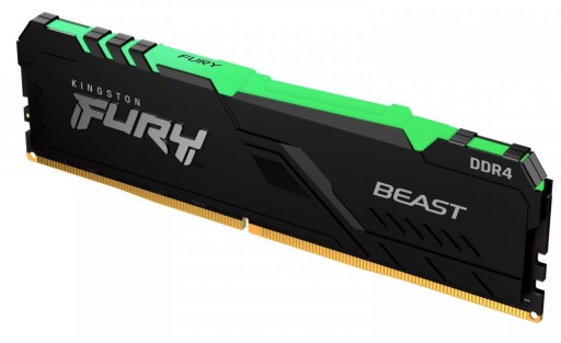 Оперативная память KINGSTON DDR4 16 ГБ (2x 8 ГБ) 3600 МГц CL18 Fury Beast RGB Black