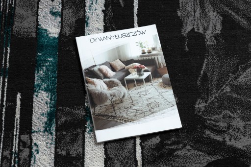 GLAMOUR RUG 160x220 FRAME серый/зеленый #GR4374
