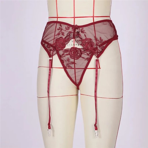 Women Mesh Garter Sexy Lingerie Lace Stocking Belt