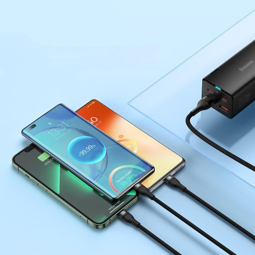 USB-кабель Baseus USBA USBC + microUSB + Lightning 1,2 м Черный