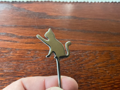 Teaspoon Cat Dessert Kitty с Kitty Chrome Oldman Gift 14 см подарок