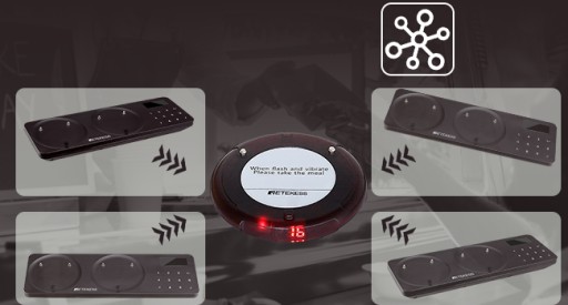 Ресторанный пейджер Retekess TD163, пейджинговая система, 20 баз, 400M