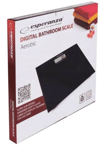 Elektoniczna WAGA ŁAZIENKOWA SZKŁO Slim 6mm LCD XL